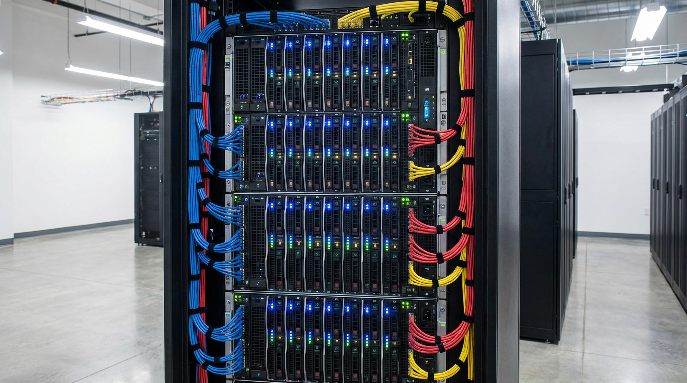 10-node cluster rack